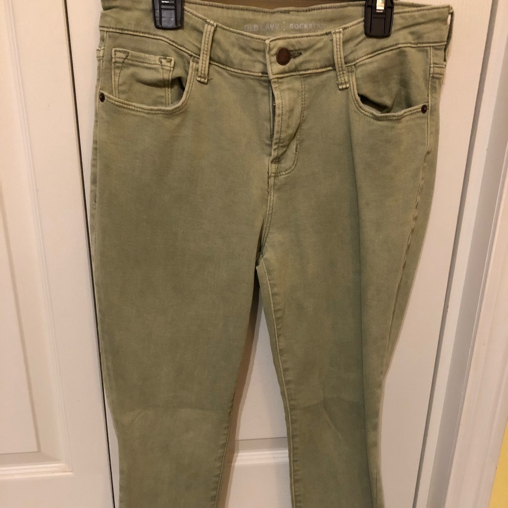 Old Navy green jeans